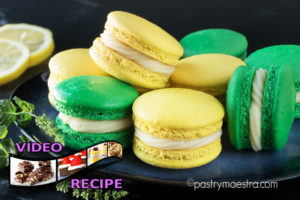 Refreshing Lemon and Mint Macarons, Pastry Maestra