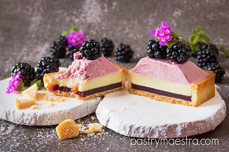 Blackberry and Lemon Mini Tarts, Pastry Maestra
