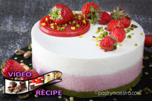 Light Strawberry and Yogurt Mousse Cake, Pastry Maestra