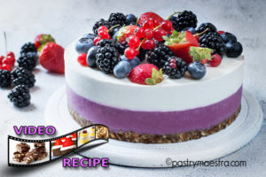Mixed Berry and Coconut Raw Cake, Pastry Maestra