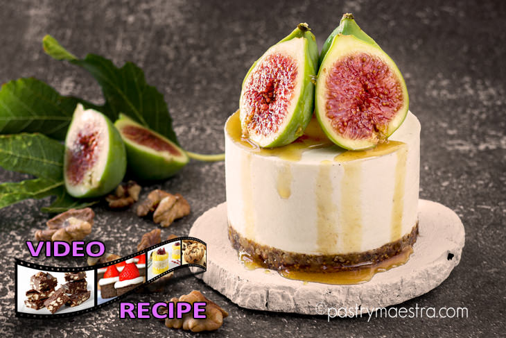 No-Bake Fig, Walnut and Honey Cheesecake, Pastry Maestra