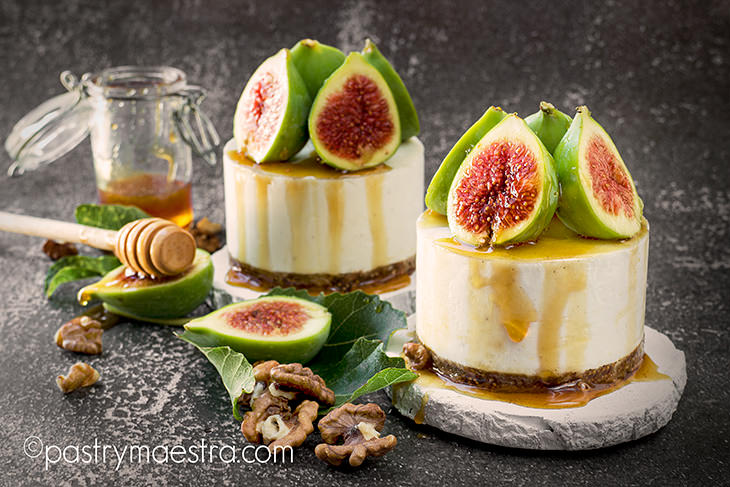 No-Bake Fig, Walnut and Honey Cheesecake, Pastry Maestra