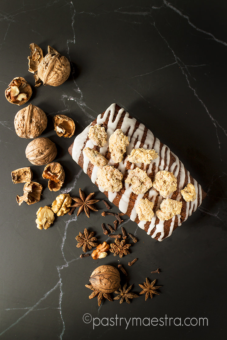 Caramel and Walnut Loaf Cake, Pastry Maestra