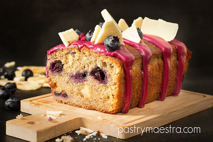 White Chocolate and Blueberry Banana Bread, Pastry Maestra