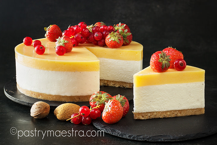 Gluten Free Mascarpone and Lemon Mousse Cake, Pastry Maestra