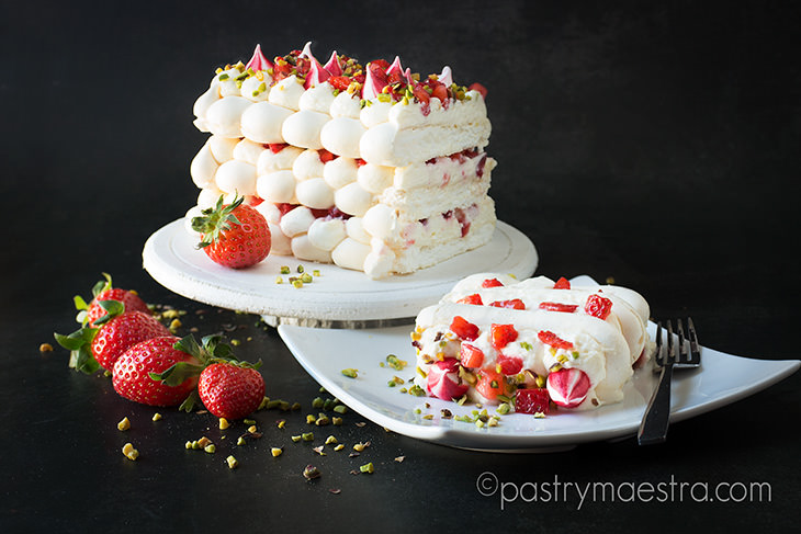 Strawberry and Meringue Cake, Pastry Maestra