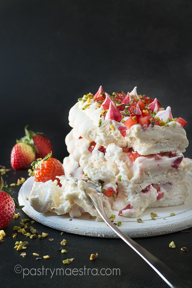 Strawberry and Meringue Cake, Pastry Maestra