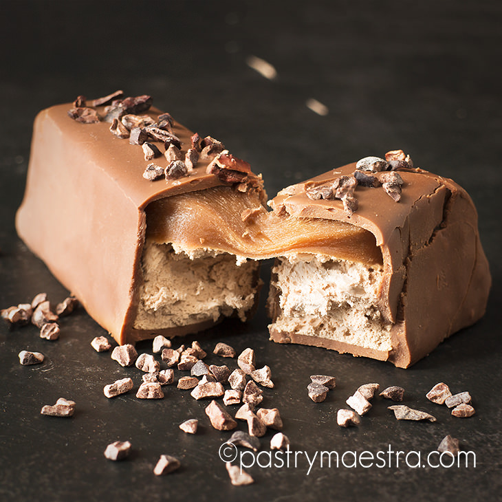 Chocolate Nougat and Caramel Bars, Pastry Maestra