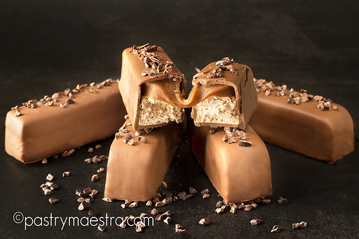 Chocolate Nougat and Caramel Bars, Pastry Maestra