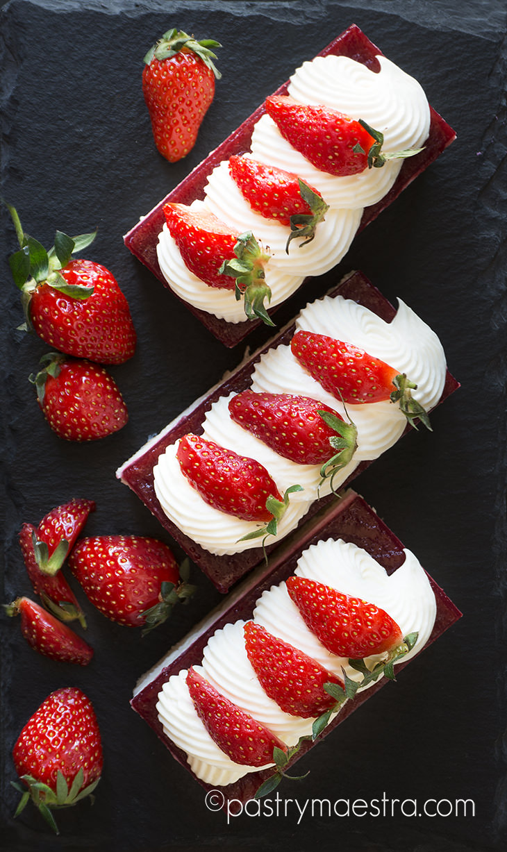 Strawberry Cheesecake Bars, Pastry Maestra