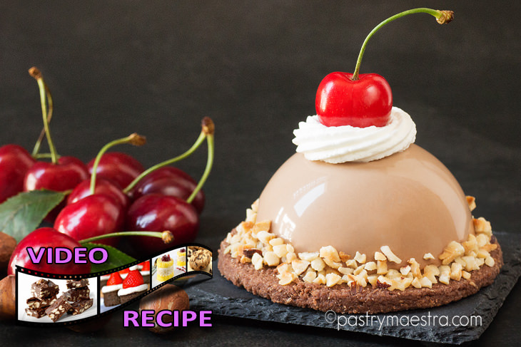 Chocolate and Cherry Half Spheres, Pastry Maestra