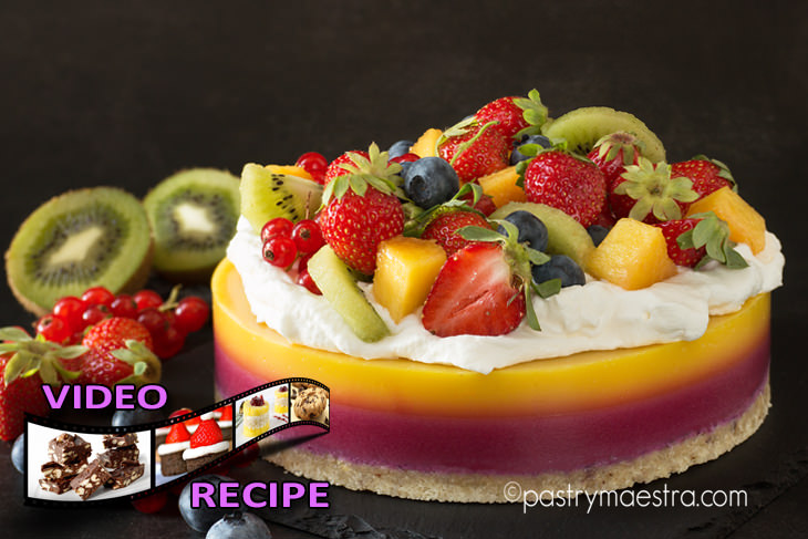 Vegan Blueberry and Passion Fruit Cake, Pastry Maestra