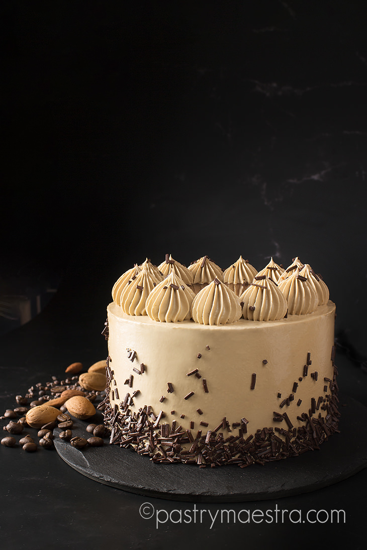 Almond and Chocolate Mocha Cake, Pastry Maestra