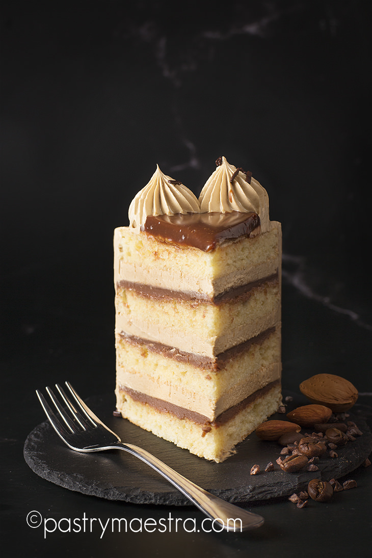 Almond and Chocolate Mocha Cake, Pastry Maestra