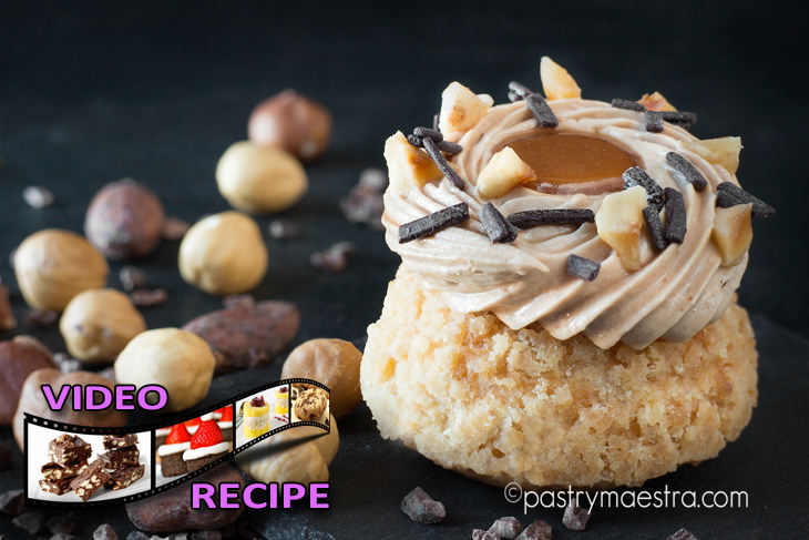 Chocolate and Hazelnut Choux Craquelin, Pastry Maestra