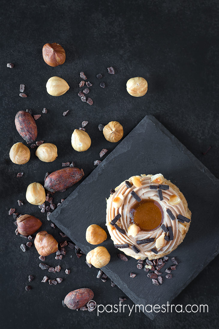 Chocolate and Hazelnut Choux Craquelin