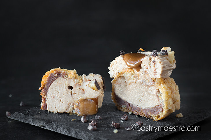 Chocolate and Hazelnut Choux Craquelin