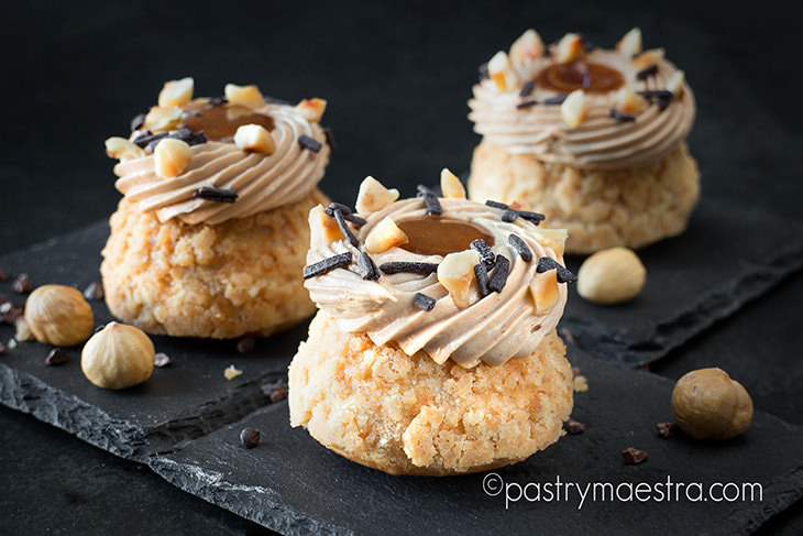 Chocolate and Hazelnut Choux Craquelin
