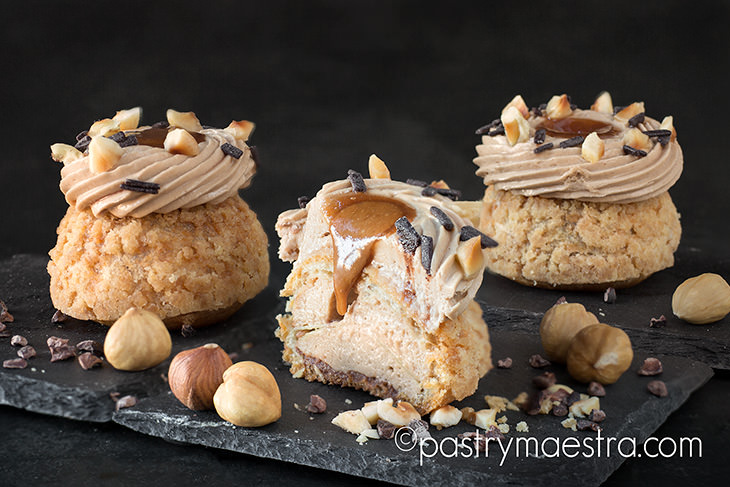 Chocolate and Hazelnut Choux Craquelin