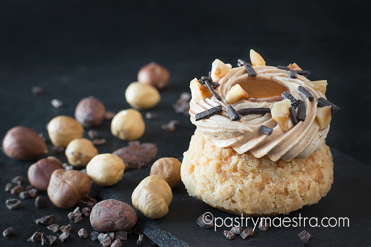 Chocolate and Hazelnut Choux Craquelin