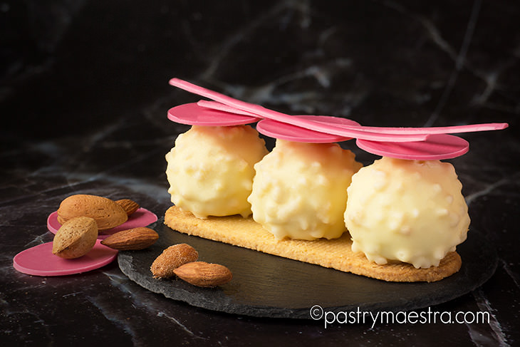 Strawberry and Coconut Spheres, Pastry Maestra
