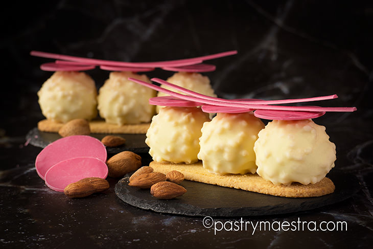 Strawberry and Coconut Spheres, Pastry Maestra
