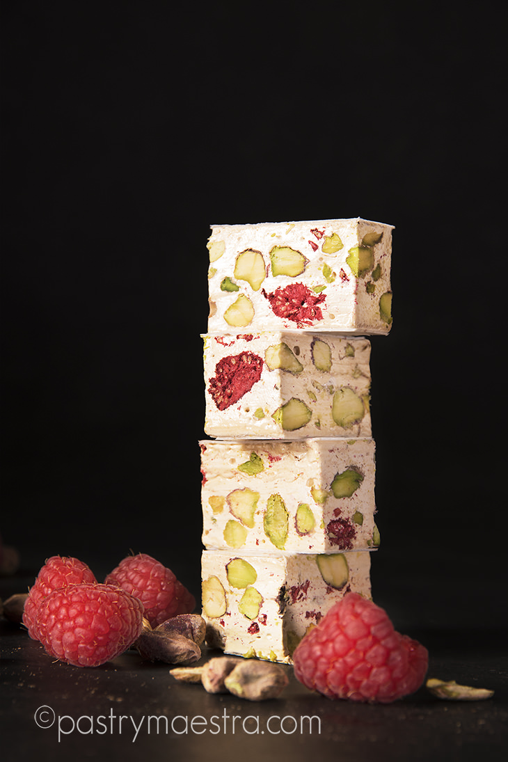 Pistachio and Raspberry Nougat, Pastry Maestra