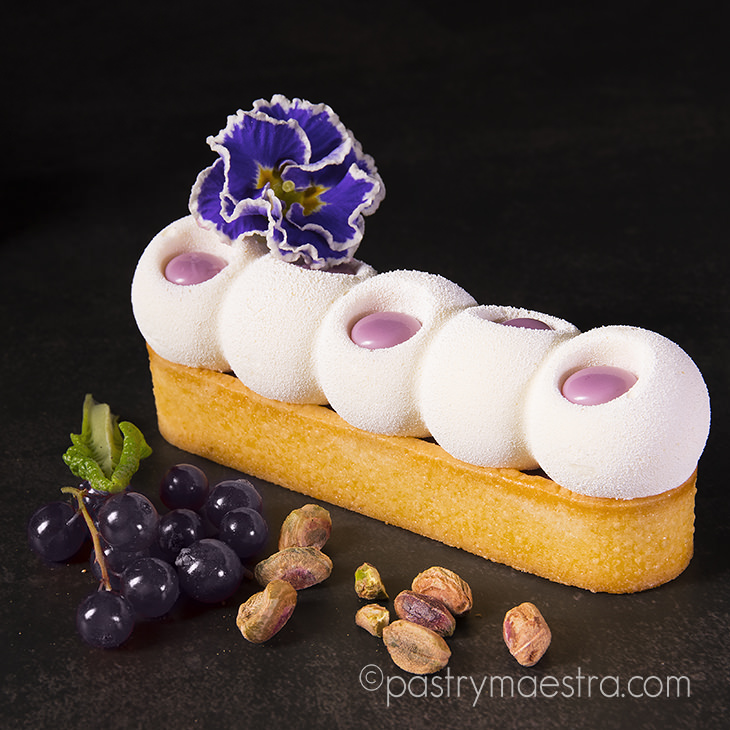 Black Currant and White Chocolate Tarts, Pastry Maestra