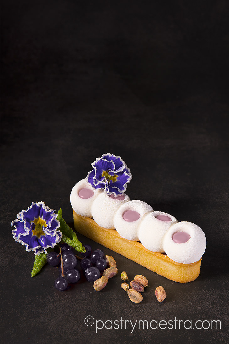 Black Currant and White Chocolate Tarts, Pastry Maestra