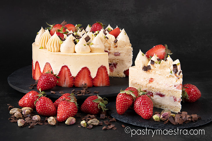 Fraisier Strawberry Cake, Pastry Maestra